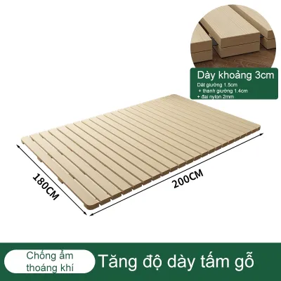 BMZAR pallet gỗ giường 18m giường cuộn gỗ nguyên khối chất lượng cao thoáng khí chống ẩm cho căn hộ nhỏ
