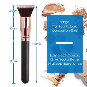 Flat Kabuki Foundation Brush | 170 270 370 Concealer Liquid Face Eye Makeup Brush Set Beauty