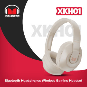 Monster XKH01 Gaming Wireless Headphones Bluetooth Earphones 5.3 HiFi Music with Rotating Noise-Cancelling Foldable Headset Sport Fone Bluetooth Earbuds