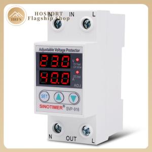 【HRFS】 SVP-916 Adjustable Voltage Surge Protector Relay Limit Current Protection