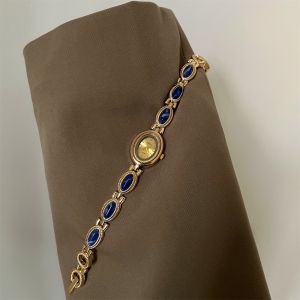 JUSTODO Oval Ladies Watch Colored Gemstones Elegant Bracelet Watch Luxury Quartz Watch