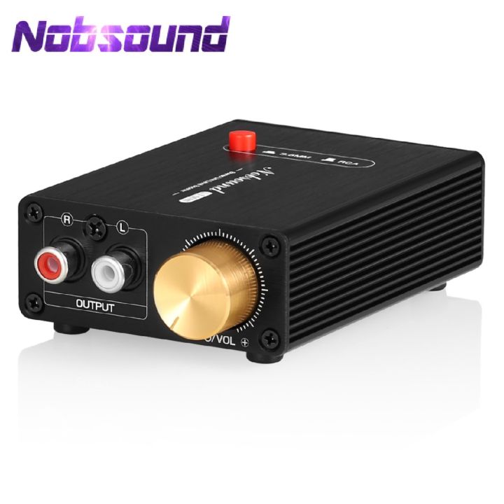 Nobsound L1Mini Stereo Line Level Booster Amplifier Audio Preamp 20dB ...