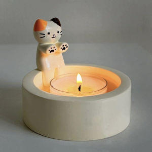Hayylife Cat Candle Set - Cartoon Cat Candle Set Decoration Home Decoration HL-GDI959