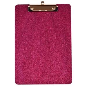 Glittering Acrylic Clipboard with Hanging Hook 12x8.6Inch Artist Drawing Board Document Organiser For School Office