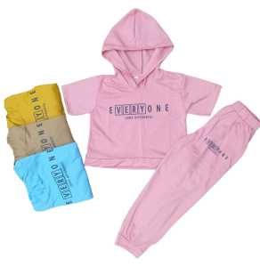 Setelan Anak Perempuan Setelan Pendek Anak Perempuan Setelan Harian Anak Setelan Hoodie EVERYONE