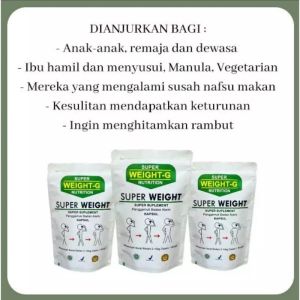 (BISA COD) SUPER WEIGHT GAIN - HERBAL PENGGEMUK BADAN KAPSUL PENAMBAH BERAT BADAN OBAT GEMUK BADAN