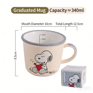 Turtle Mug Water Cup Ceramic Material with Scale Cartoon Pattern 340ml for Home Office Use