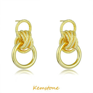 Kemstone 925ชุบเงินหลายชั้นแผงวางต่างหูเครื่องประดับส่วนบุคคลสำหรับผู้หญิง