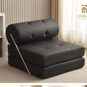 Creamy Taji Sofa Bed Foldable Dual-Use Household Single Lazy Sofa Small Apartment Tofu Block Living Room Balcony Leisure Chair