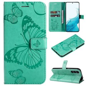 For Samsung Galaxy S23 FE / S24 / S24 Plus / S24 Ultra Butterfly Phone Case Magnetic Leather Wallet Card Slot Flip Cover Casing