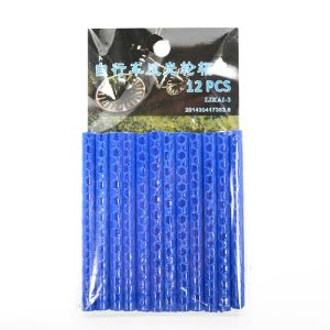 12pcs Bicycle Reflective Stripes Waterproof Safe Warning Light  Luminous Spoke Bike Wheel Reflector