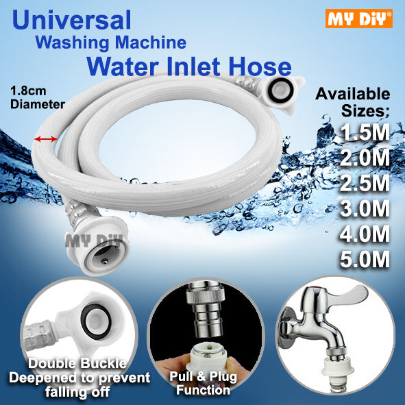 MYDIYHOMEDEPOT Washing Machine Inlet Hose Universal Washing Machine