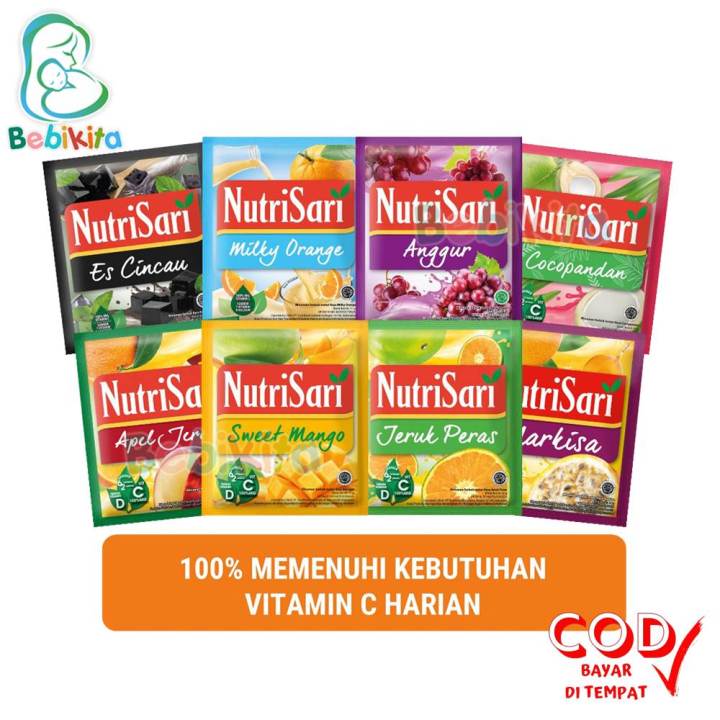 NutriSari Minuman Serbuk Menyegarkan Kemasan Renceng Isi 10 Sachet / Nutri Sari