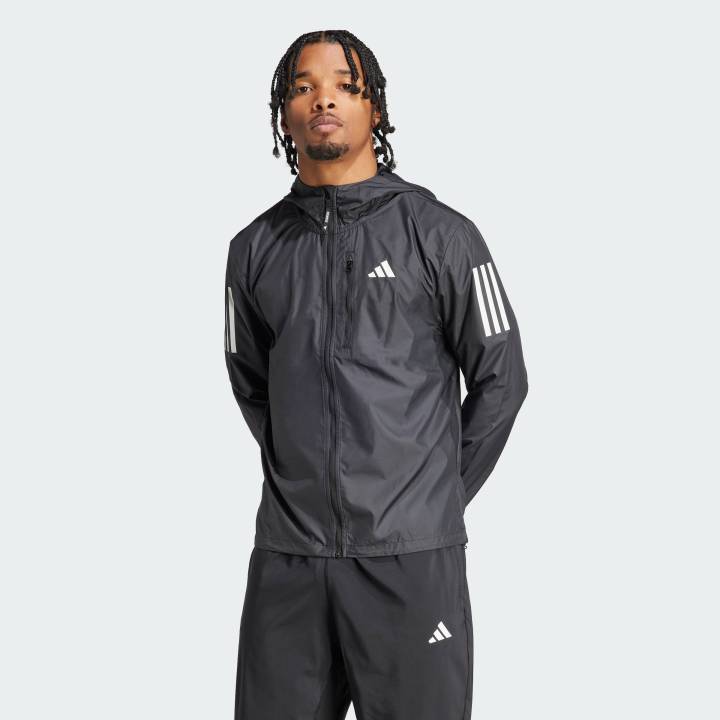 adidas Running Own the Run Jacket Men Black IN1483 Lazada Indonesia