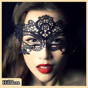 [Hilldora] หน้ากากลูกไม้สีดำเซ็กซี่สำหรับผู้หญิงหน้ากากสวมหน้ากากงานปาร์ตี้เจ้าหญิงชุดพรอมคอสเพลย์งานพรอมชุดไนท์คลับผ้าปิดตาครึ่งหน้า