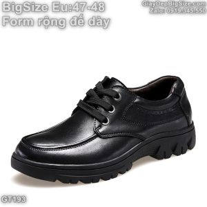 Giày công sở da thật giày tây big size cỡ lớn Eu:47-48 cho nam chân to. Large size men’s leather shoes oxford-derby-brogue shoes 44 45 46 47 48 for big feet - GT193