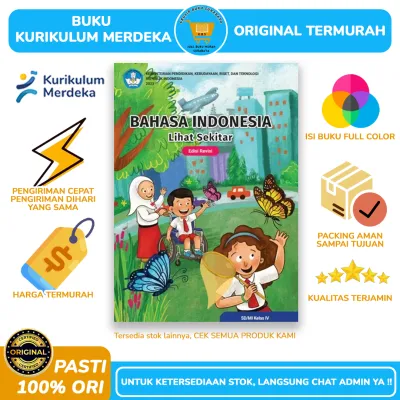 Buku Bahasa Indonesia edisi REVISI kelas 4 SD - Buku Paket Siswa - Kurikulum Merdeka