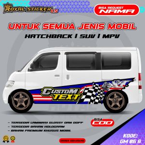 GM 06-STIKER DECAL MOBIL ERTIGA CIVIC MOBILIO GRANDMAX HRV BRV AGYA CALYA GRATIS CUSTOM NAMA