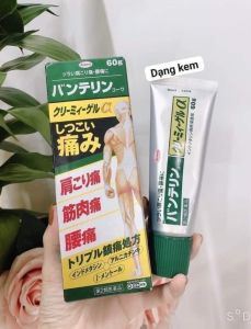 Hộp gel bôi giảm đau xương khớp panterin kowa Nhật Bản 60g