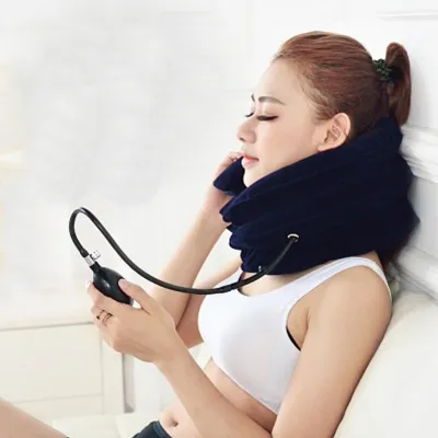 Đai Cổ Hơi Kéo Giãn Cổ Thiết Bị Nâng Cổ Hơi Hỗ Trợ Điều Trị Đau Mỏi Cổ Gáy (tặng 1 món quà ngẩu nhiên)