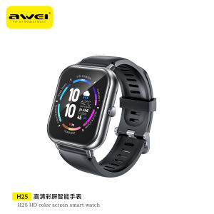 Awei H25 Smart watch 1.83-inch screen 100+ sports modes One-touch Bluetooth call Waterproof rate IP67 heart rate blood pressure blood oxygen smartwatchs for men women couple
