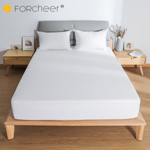 FORCHEER 100% Waterproof Mattress Protector Knitted Breathable Waterproof Mattress Cover for Baby/Single/Double/Queen/King Bed Washable