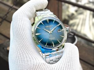 ĐỒNG HỒ NAM CHÍNH HÃNG SEIKO SARY123 (SRPB41J1) Automatic Presagge Cocktail Blue Phong Cách Tinh Tế Và Sang Trọng