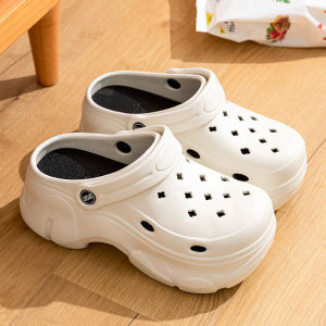 [Free Shipping] WomenS Summer Outdoor Thick-Soled High-Heeled Indoor/Outdoor Office Beach Closed-Toe Couple Sandals