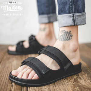 Maden brand 2025 new high quality men youth campus fashion slippers outdoor beach sandals Korean fashion trend wear classic base sandals
