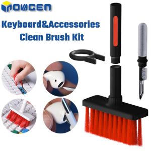 INOVAGEN 5 in 1 Keyboard Earphone Cleaning Tools KitKeyboard Cleaner Key Puller Earbuds Cleaning Brush Dust RemoverComputer Cleaning Tools Multifunctional
