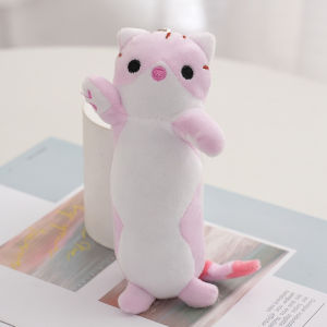 Blush squeak plush cat keychain doll loket cute backpack hanging