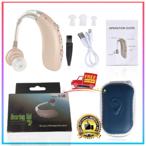Ready Stock Rechargeable Ear Aid Hearing Device For Elderly Portable Rechargeable Hearing Aid Device Adjustable Volume Portable Listening Equipment For Senior Daily Usage