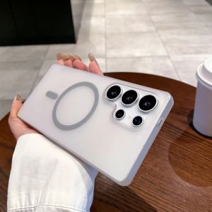 COD เคส Samsung A55 A15 A35 A16 A06 A05s A54 S25 S24 S23 FE S22 Ultra 5G เคสชาร์จไร้สายแบบด้าน Slim Matte Magsafe โปร่งแสงด้าน