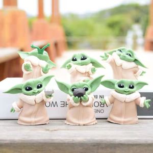 <Available> 6 cái/bộ phim StarWars bé yoda nhân vật phim hành động thiết kế mới yoda búp bê Figura Mô hình đồ chơi trang trí món quà