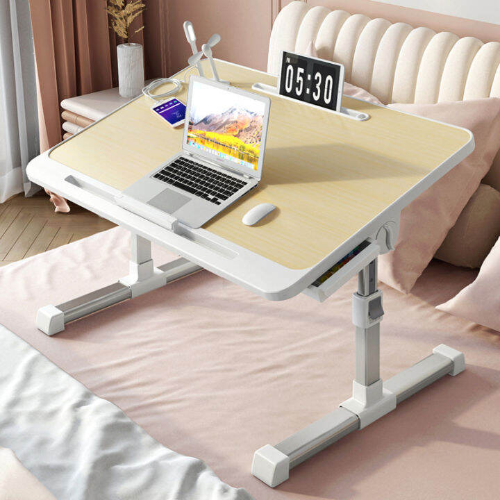 Bed Desk Computer Lazy Table Adjustable Lifting Folding Learning Small ...