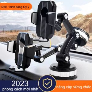 Kẹp Điện Thoại Trên Ô Tô Gắn Taplo Dán Kính Giá Đỡ Điện Thoại Ô Tô Hút Chân Không Siêu Chắc Chắn Xoay Tùy Ý