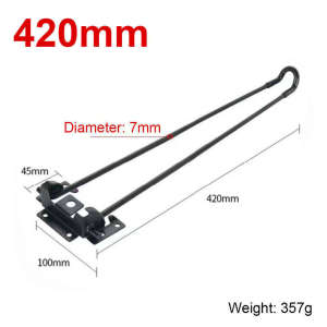 Wrought Iron Folding Legs U-shaped Cat Legs Computer Table Legs Sofa Legs Folding Metal Table Legs Iron Wire Table Legs Replacement Parts