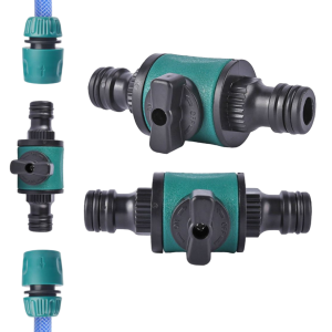 Cút Nối Nhanh Ống Nước 2 Đầu Đực Có Khoá Khớp Nối Nhanh Ống Nước Tích Hợp Khóa Mở Nước