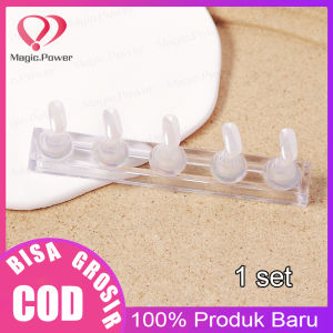 5Pcs Dengan Alas Menampilkan Rak Magnetik Dudukan Latihan Kuku Palsu Untuk Latihan Nail Art