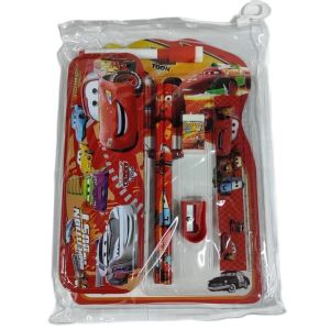 DE ROYALE - Study Set Pouch 9 In 1 Karakter Kartun Plus Spidol Dan Whiteboard