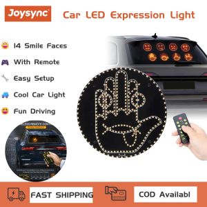 Joysync Multi-Function Car Gesture Warning Light – Remote-Controlled LED with 14 Fun Emojis (Smiley Faces) Car Interior Decoration Accessory​