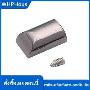 WHPHous 10ชิ้นตัวหยุดซิปโลหะมีคลิปท้ายแบบมีซิปสำหรับหยุดทำงานที่หางปลั๊กพร้อมสกรูงานตัดเย็บหนังงานประดิษฐ์ทำมือ