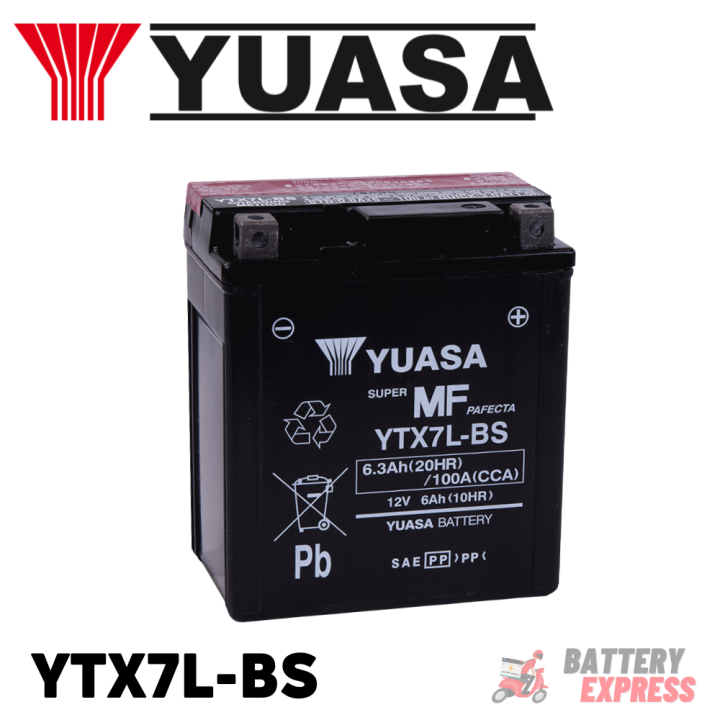 Batería de moto Yuasa YTX7L-BS | | Tienda de Baterías