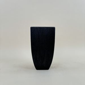 กระถางต้นไม้6นิ้ว กระถางดินเผาสีดำสี่เหลี่ยม สูง30cm.