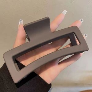 F4 Jepit Rambut Salon 12.5cm Model Kotak Bolong Warna Matte Jedai Doff SUPER JUMBO HMJ001