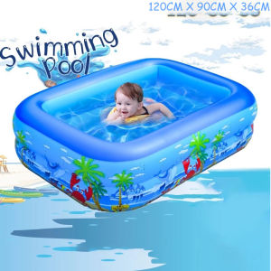 Inflatable Swimming Pool For Kids Air Pump Famirly Swimming Pool Water Toys For Baby