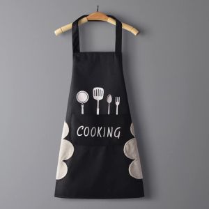 Kitchen Household Cooking Apron Men Women Oil-Proof Waterproof Universal Coffee Overalls Apron