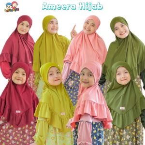 Jilbab anak instant Amira hijab Raggakids bahan jersey soft - pastan Jilbab sekolah anak TK SD SMP