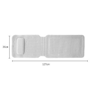 JustLiving เบาะอ่างอาบน้ำกันลื่นมีถ้วยดูดหมอนสปาพีวีซีเต็มรูปแบบสำหรับส่วนหัวคอไหล่และการสนับสนุนพนักพิงหลัง-นุ่มและหมอนสุขภาพสำหรับอาบน้ำและอาบน้ำ