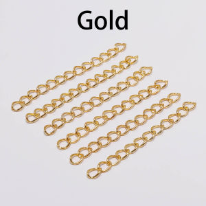 St.kunkka สายโซ่ สีเงิน สำหรับทำเครื่องประดับ ขนาด 50 มม. 70 มม. 100 ชิ้นต่อชุด  อุปกรณ์ร้อยลูกปัด อะไหล่ลูกปัด